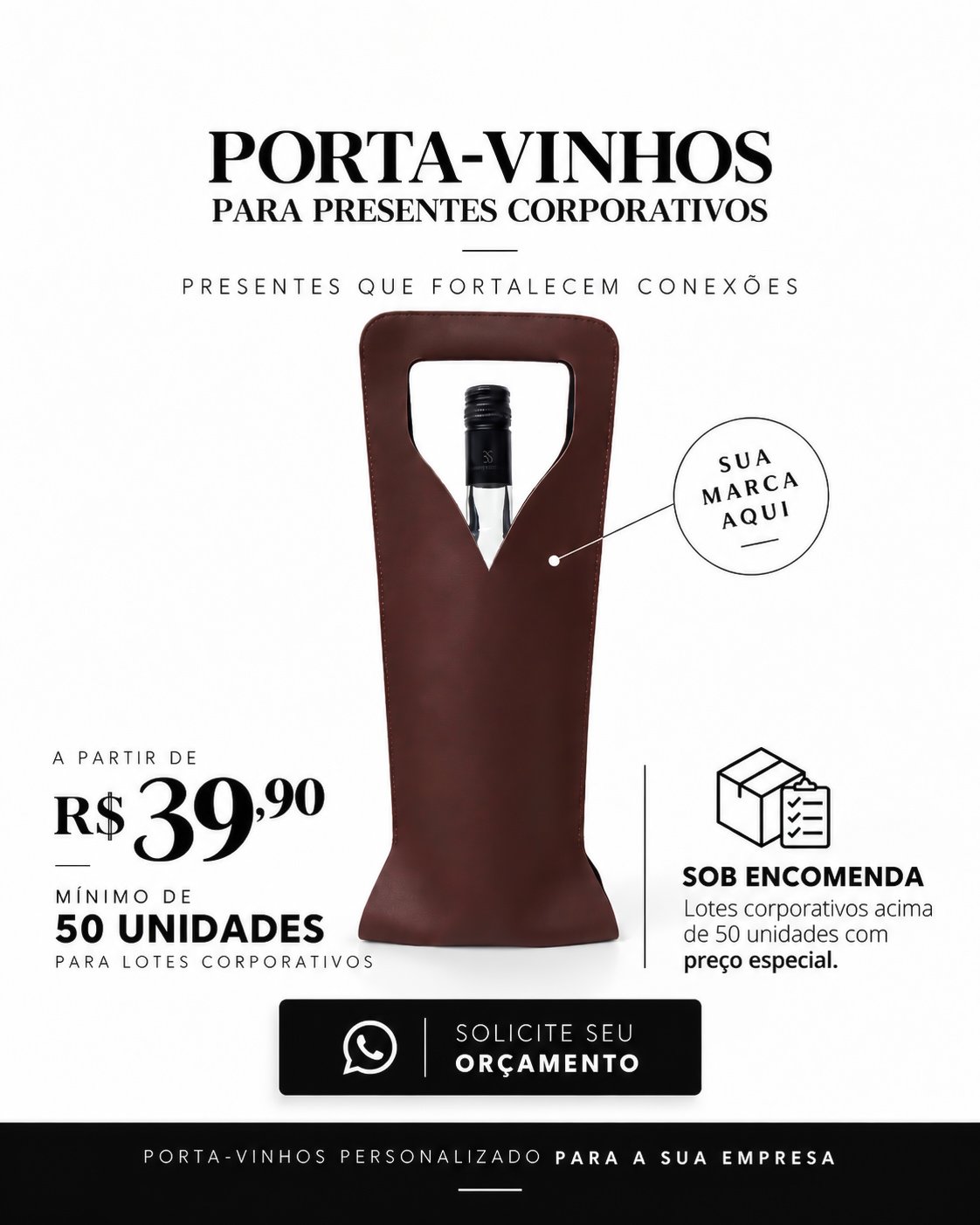 Porta-vinhos personalizado