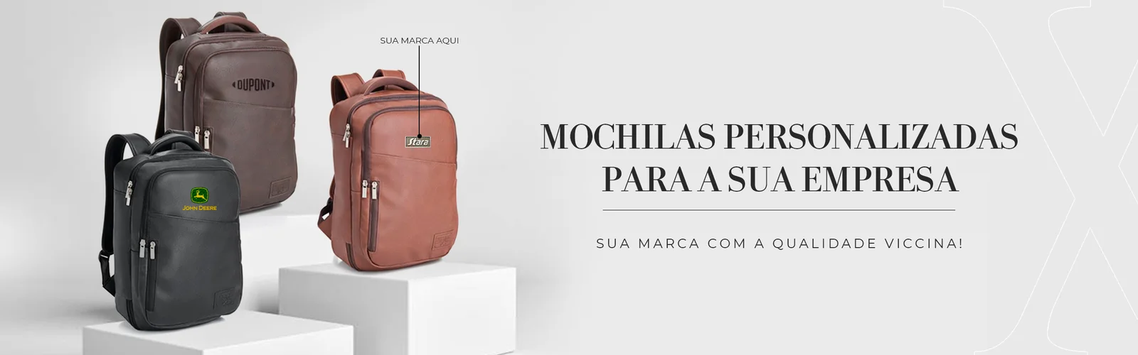Mochilas personalizadas para sua empresa, sua marca com a qualidade Viccina